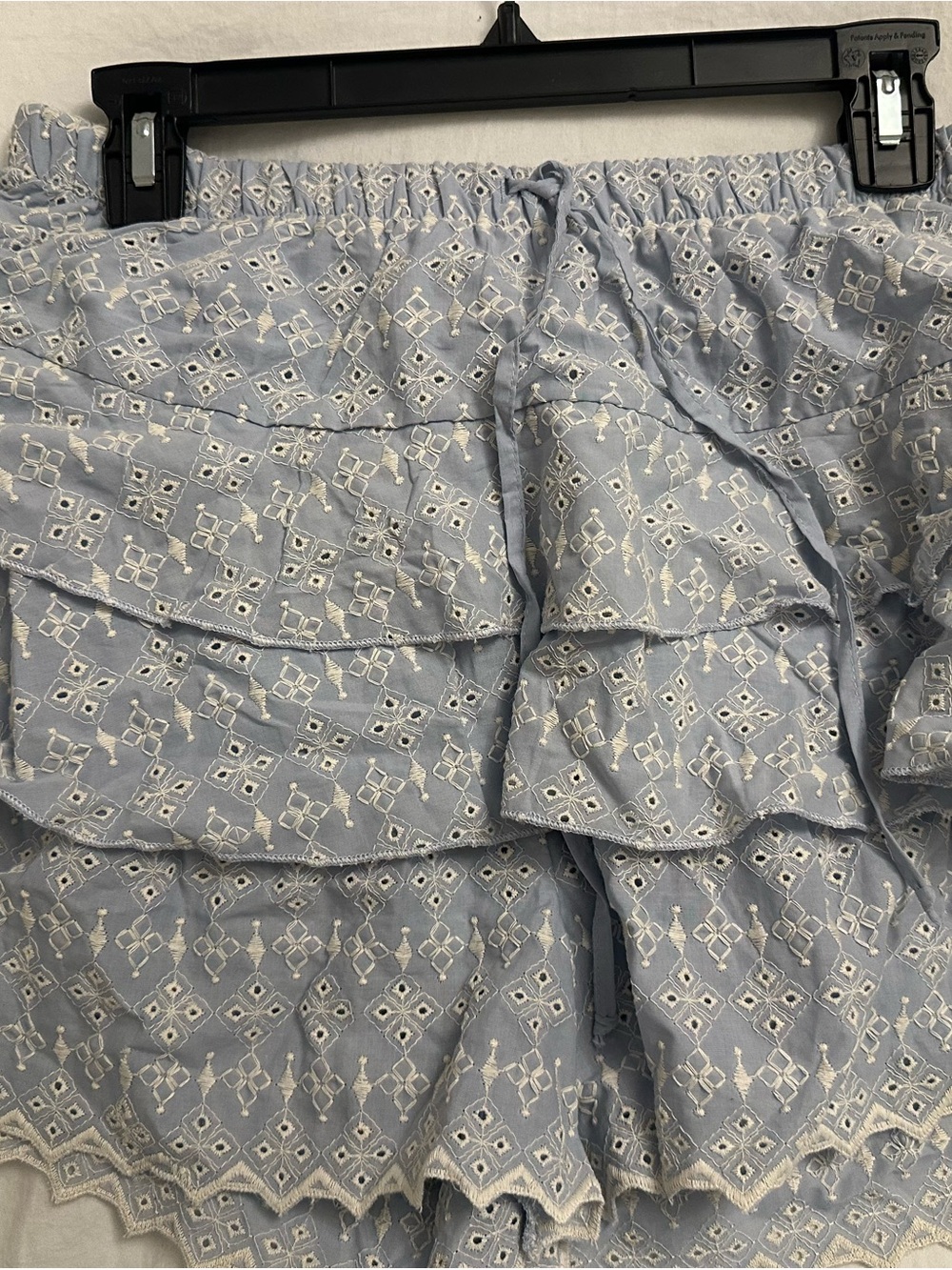 Light Blue Eyelet Ruffle Skort - Picture 4 of 4
